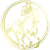 Silhouette de cheval d’équitation