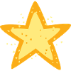 Shining Star Cartoon Illustration