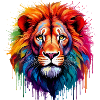 Regenbogenlöwe Kunstspritzer