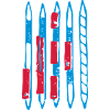 Blue-red sticks, Mikado