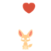 J'aime Fennec Cartoon