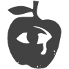 Auge im Apfel