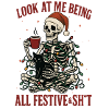Festive Skeleton Cat Lights
