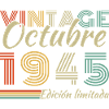 October 1945 Vinatge Retro Birthday Gift