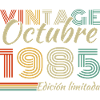 October 1985 Vinatge Retro Birthday Gift