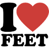 I Love Feet - Heart - Foot