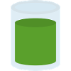 Jus vert en verre