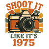 Retro Camera 1975 Motif