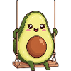 Sweet Avocado Swing Playground Vegetables Vegan
