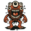 The Many Big Eyes Monster