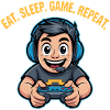 Eat Sleep Game Repeat Gaming Spruch