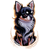 Chihuahua Illustration: Elegant Dog Portrait