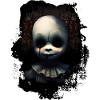 Broken doll face