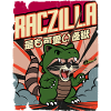 raczilla - raccoon disguised as a monster