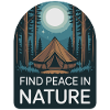 Find Peace in Nature Camp Tee