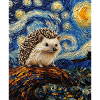  Igel Van Gogh Style Starry Night