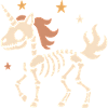 Skeleton Unicorn Stars
