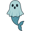 Ghost Mermaid Illustration