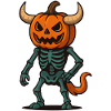 Pumpkin Skeleton Warrior