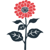 Rote Blume Illustration