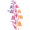 Bunter Blumenzweig