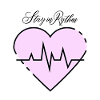 Pastel Heart with ECG Line