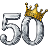 50th Birthday Gold Crown Gift Idea