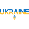 Ukraine Flag Trident Emblem Art