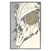 Steampunk skull with clockwork eye