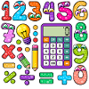 Playful Math Numbers Clipart
