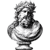 Ancient Bust of Zeus – Classic Engraving
