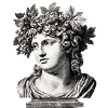 Buste antique Bacchus – Gravure classique