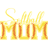 Softball Mom Lettered Logo