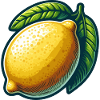 Bright Lemon with Graphic Leaves