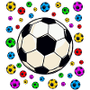 spotty Kaleidoscopic Soccer Burst