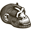 Stylized GORILLE head