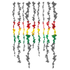 Rasta Farbband Graustufen Streifen