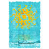 Sonnenwirbel am Strandboot