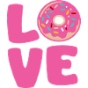 Donut Love Rose Pop Art