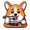 Corgi Sushi Master