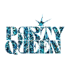 Blue Glitter Party Queen