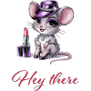 Hot Mouse with Glamour & Lipstick