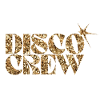 Disco Crew Glitter Logo Doré