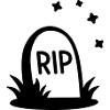 RIP Halloween Tombstone Silhouette