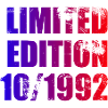 33rd Birthday Limited Edition 10/1992
