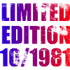 44th Birthday Limited Edition 10/1981