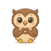 Cute Owl Heart