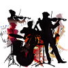 Bandensilhouette Farbexplosion