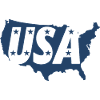 United States Map with Stars