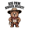 Big Bear Cowboy with Heart